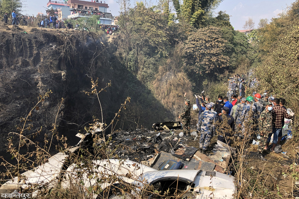 पोखरा विमान दुर्घटना : ६८ शव फेला, ३५ जनाको सनाखत