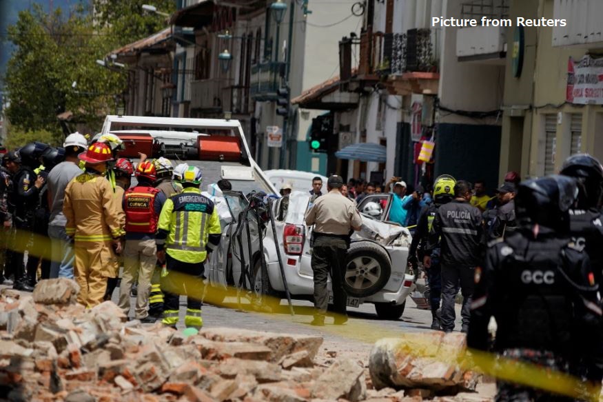 इक्वेडर र उत्तरी पेरु तटीय क्षेत्रमा शक्तिशाली भूकम्प, १४ जनाको मृत्यु