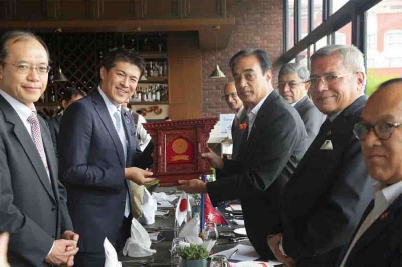 जापानी सांसदलाई नेपालमा लगानीको वातावरण मिलाउन चेम्बरको आग्रह