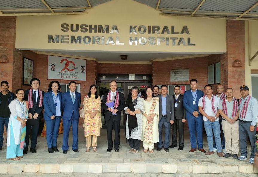 जापान सरकारद्वारा सुस्मा कोइराला मेमोरियल अस्पताललाई भेन्टिलेटर सहयोग