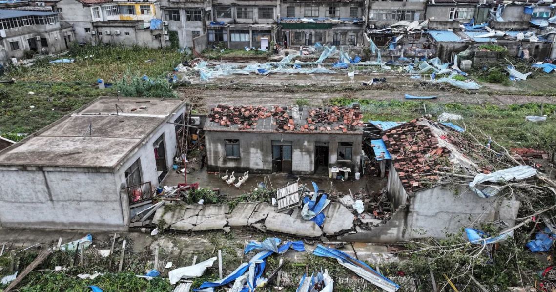 चीनमा हावाहुरीसहितको आँधीबाट कम्तीमा १० जनाको मृत्यु