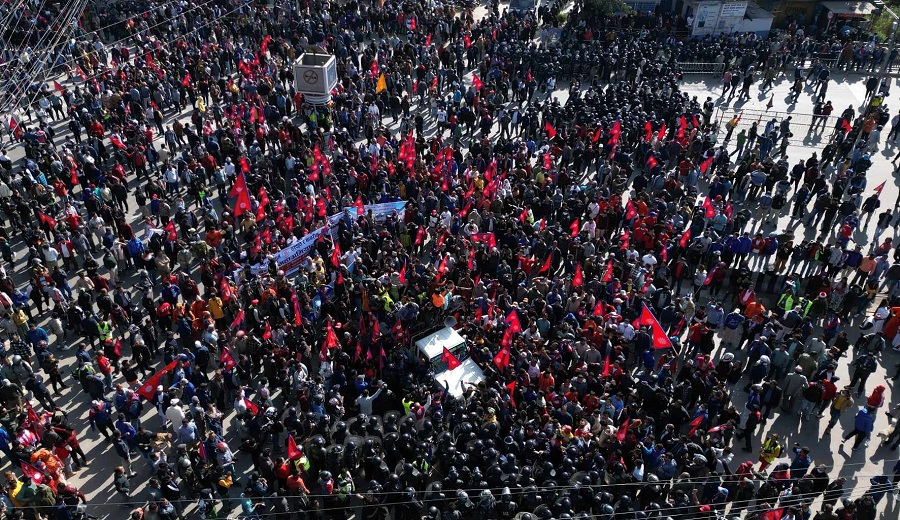 दुर्गा प्रसाईं नेतृत्वको अभियानद्वारा काठमाडौंमा प्रदर्शन, प्रहरीसहित २८ जना घाइते