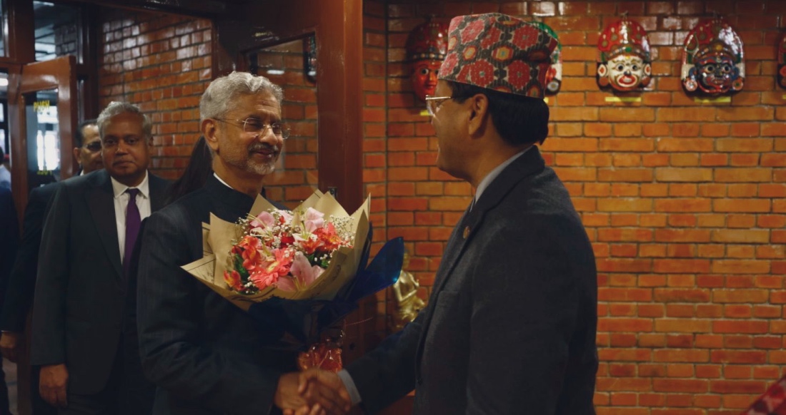 भारतीय विदेशमन्त्री जयशंकर काठमाडौंमा