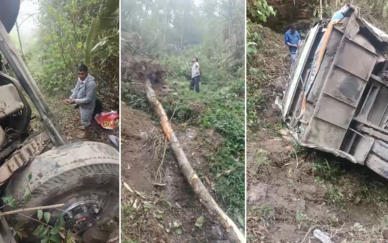 सिन्धुपाल्चोकमा जन्ती बस दुर्घटना, ३ जनाको मृत्यु, ५२ घाइते