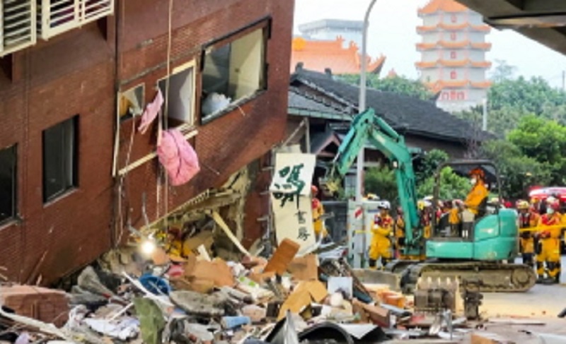 ताइवान भूकम्पः ९ जनाको मृत्यु, करिब ९०० जना घाइते