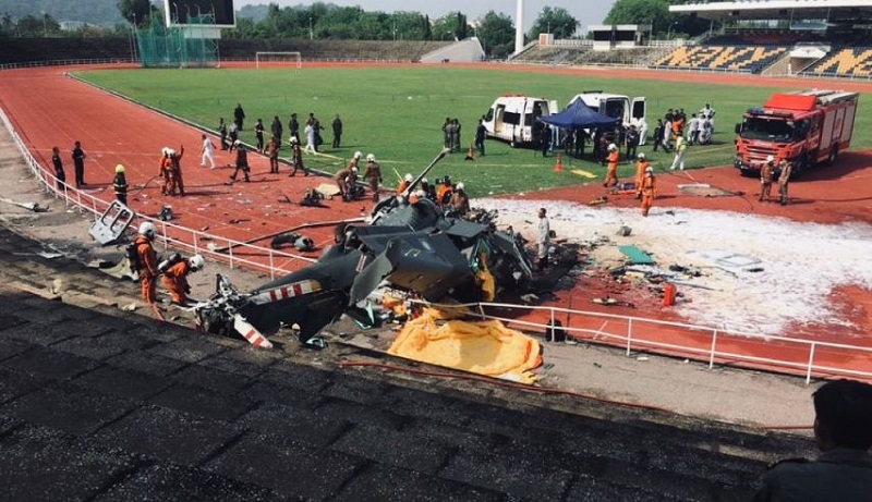 मलेसियामा सैन्य हेलिकप्टर दुर्घटना, १० जनाको मृत्यु