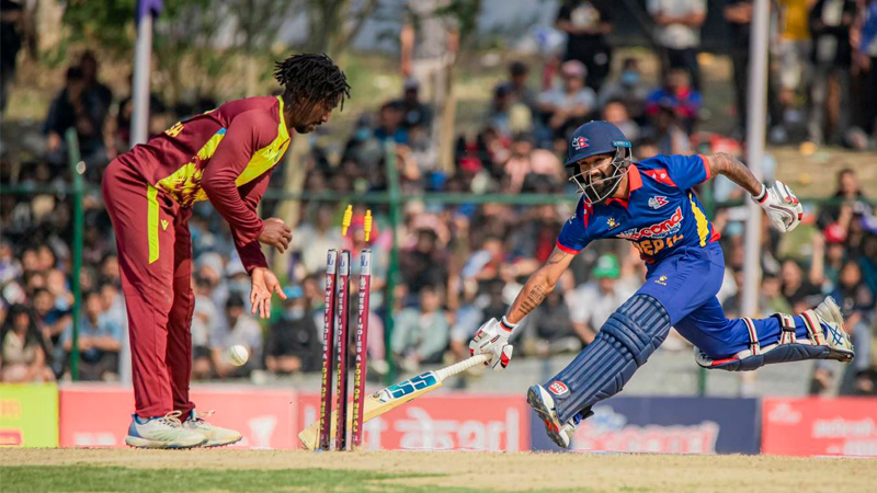 नेपाल वेस्ट इन्डिजसँग ७६ रनले पराजित