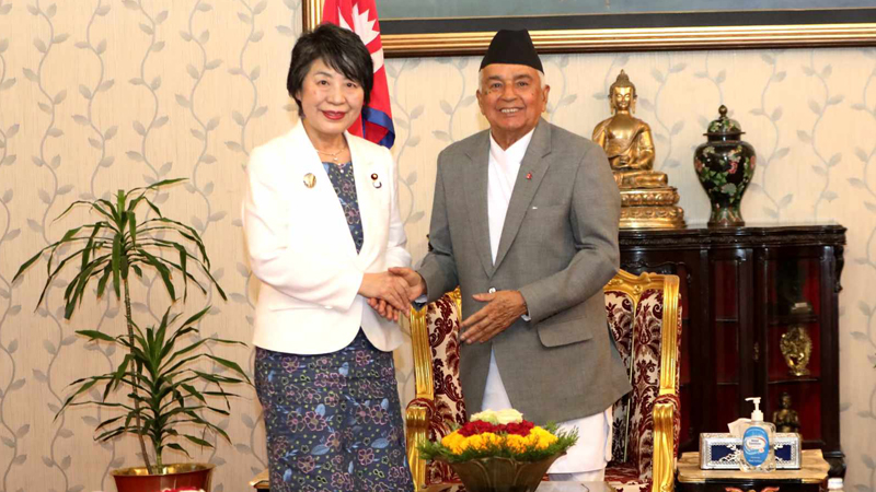 जापानी विदेशमन्त्री खामिखावाको नेपाल भ्रमणः समकक्षी श्रेष्ठदेखि राष्ट्रपतिसम्म भेटवार्ता