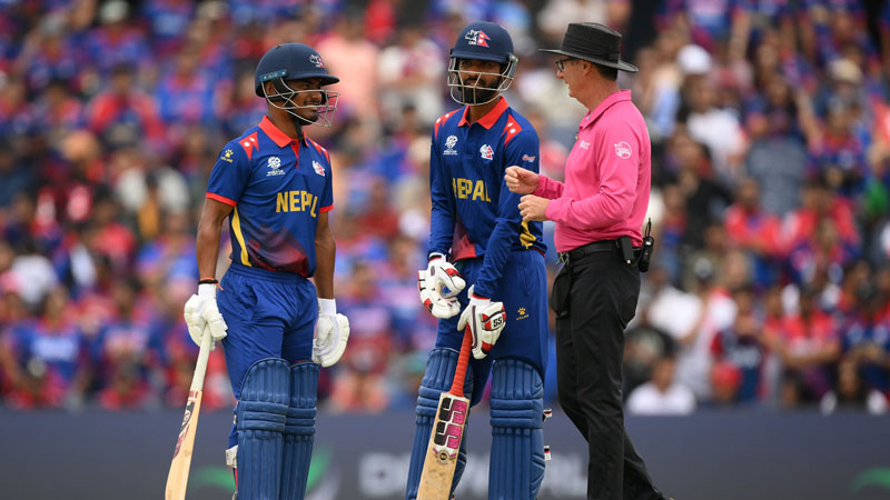 टी–२० विश्वकप क्रिकेट : नेपालले नेदरल्याण्ड्सलाई दियो १०७ रनको लक्ष्य