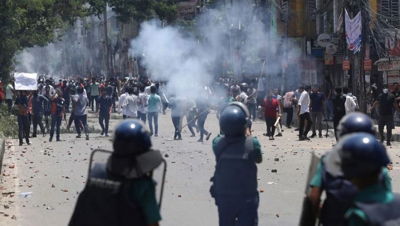 बङ्गलादेशमा आरक्षण विरोधी प्रदर्शन, ५०० भन्दा बढी पक्राउ