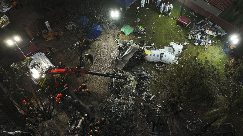 ब्राजिलमा विमान दुर्घटना हुँदा ६१ जनाको मृत्यु