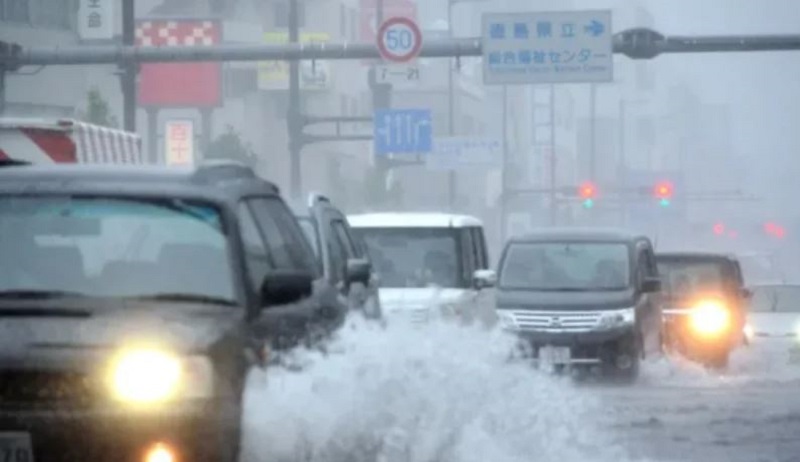 दक्षिणी जापानमा चक्रवात, उडान र रेल सेवा अवरुद्ध