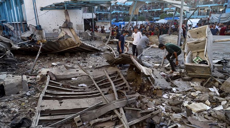 गाजाको विद्यालयमा इजरायली आक्रमण, ७ जनाको मृत्यु