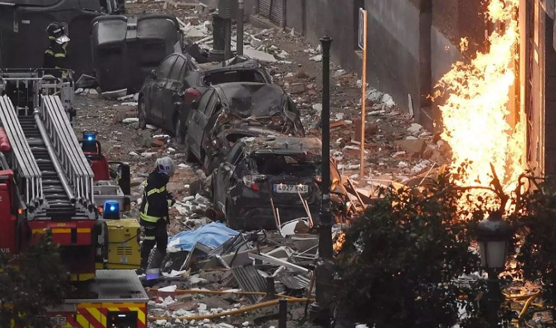 स्पेनको एक भवनमा विस्फोट, ३ जनाको मृत्यु