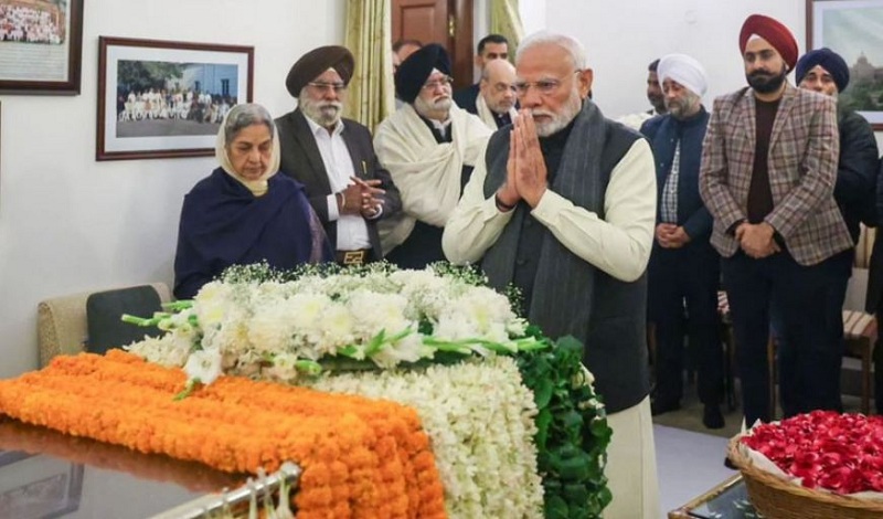 भारतीय पूर्वप्रधानमन्त्री सिंहको राजकीय सम्मानसहित अन्त्येष्टि