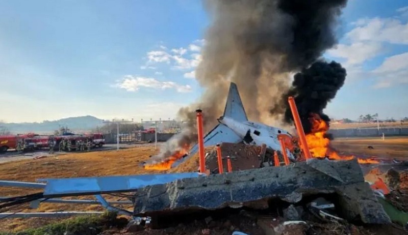 दक्षिण कोरियामा १८१ जना सवार विमान दुर्घटना, कम्तीमा ४७ जनाको मृत्यु