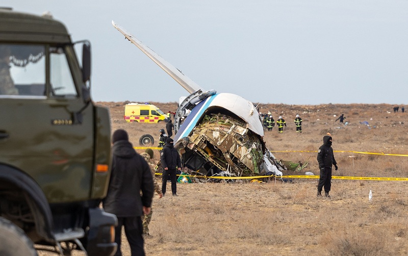 अजरबैजान विमान दुर्घटना : ३० भन्दा बढीको मृत्यु, २८ जनाको जीवितै उद्धार