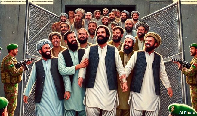 पाकिस्तानी जेलबाट रिहा भए ५० अफगानी कैदी