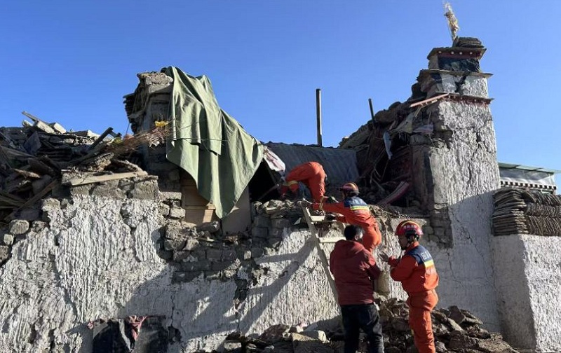 चीनमा भूकम्पबाट मृत्यु हुनेको संख्या १ सय २६ पुग्यो