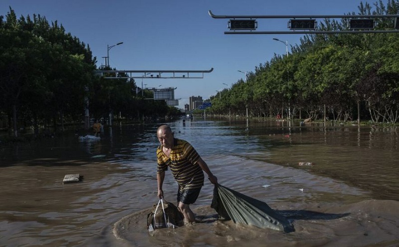 चीनमा बाढीका कारण मृत्यु हुनेको संख्या ६ पुग्यो, २ जना अझै बेपत्ता
