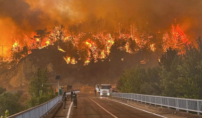 टर्कीमा डढेलोको त्रास : चौथो ठूलो शहरका स्थानीयलाई सुरक्षित स्थानमा सारियो