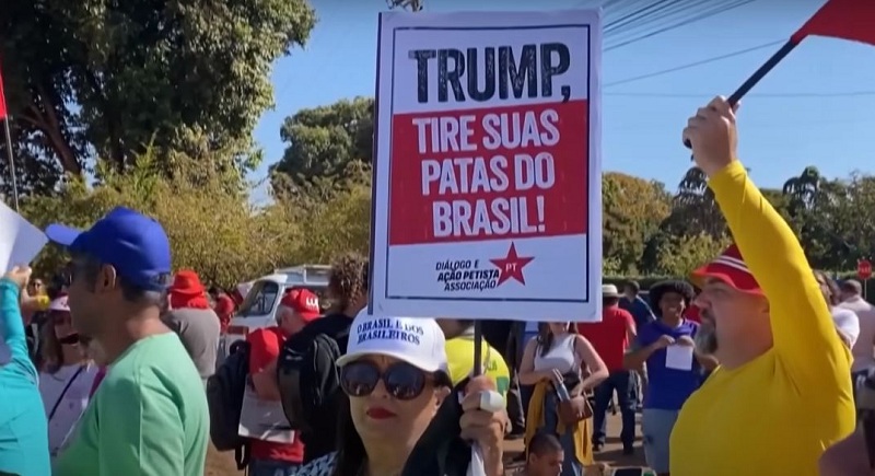 अमेरिकी निर्णयको विरोधमा ब्राजिलका प्रमुख शहरमा प्रदर्शन