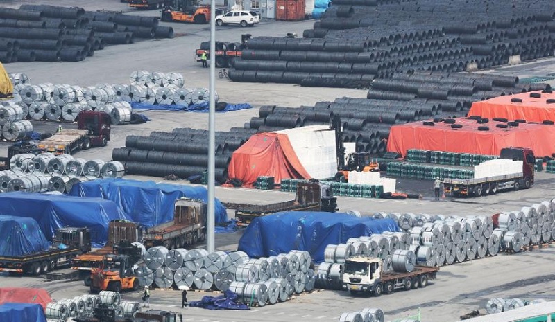 दक्षिण कोरियाको स्टिल निर्यात २६ प्रतिशतले घट्यो