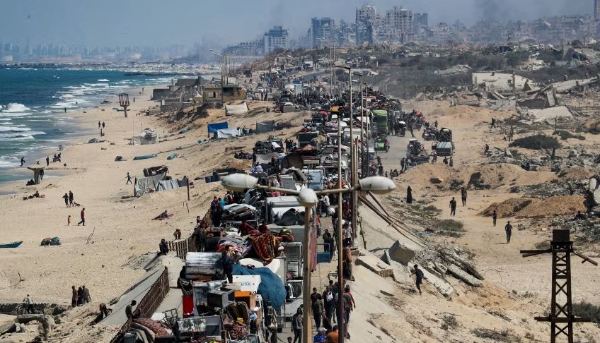 गाजामा इजरायली आक्रमण, मुख्य शहरबाट भागे प्यालेस्टिनी​