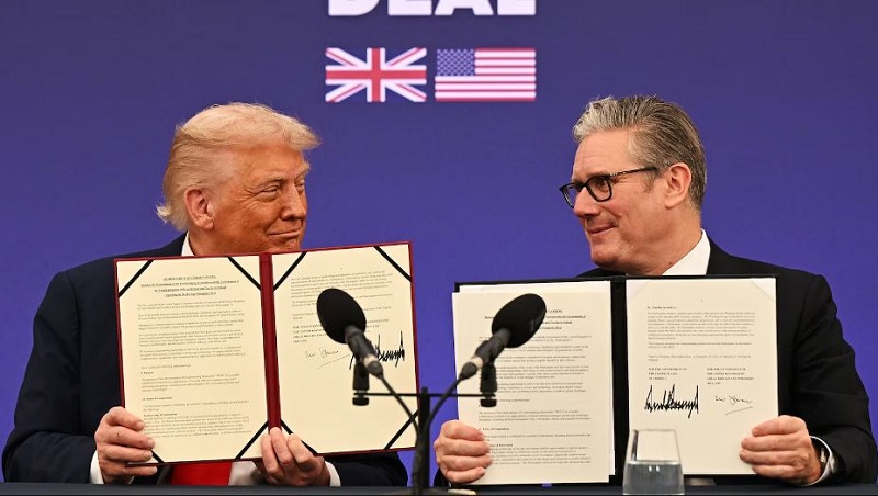 ट्रम्प र स्टार्मरबीच नवीन प्रविधि साझेदारी सम्झौतामा हस्ताक्षर