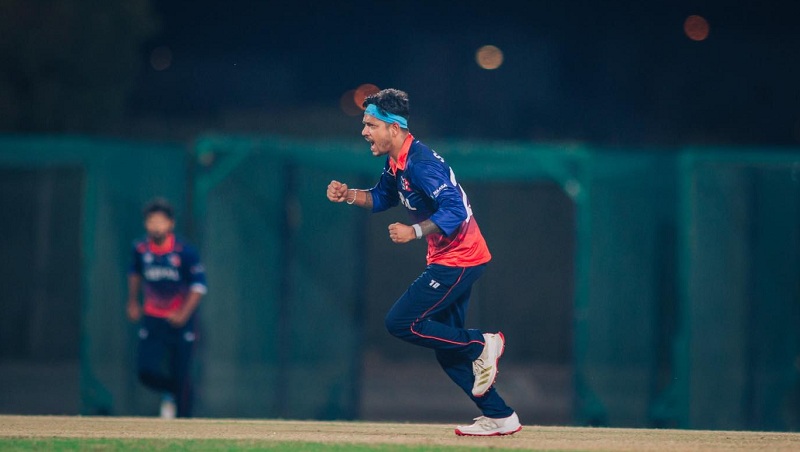 सन्दीप लामिछानेको शानदार बलिङमा कतारविरुद्ध नेपालको रोमाञ्चक जीत