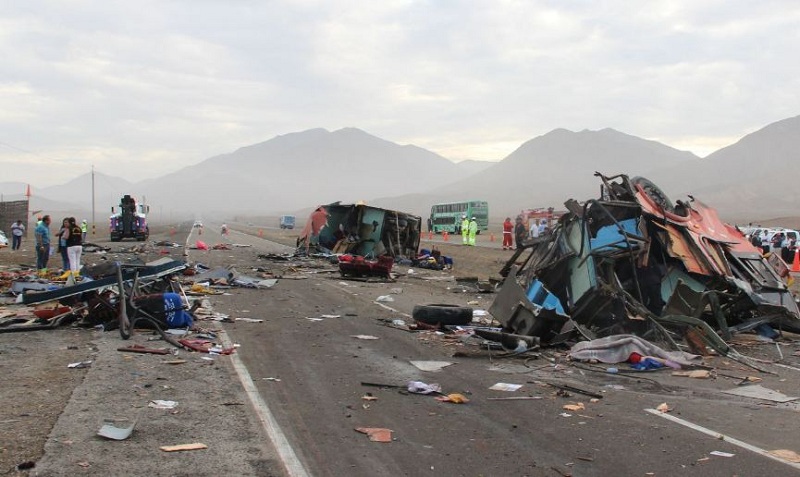 पेरुमा बस दुर्घटना, ३७ जनाको मृत्यु